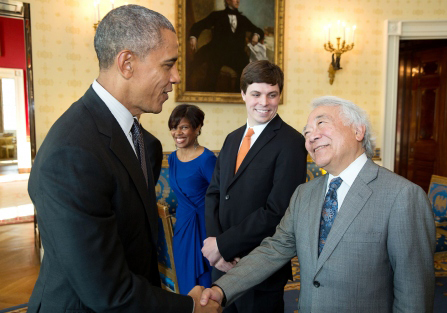 Yamamoto helped to stimulate President Barack Obama’s interest in precision medicine. (Official White House photo by Pete Souza)