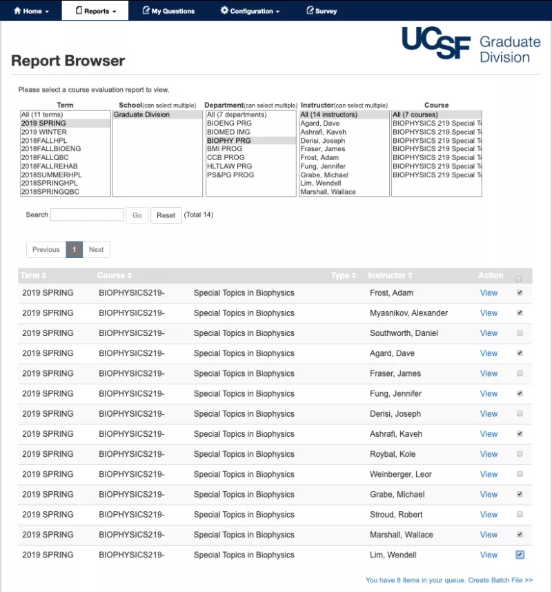 Creating a batch file evaluation report.