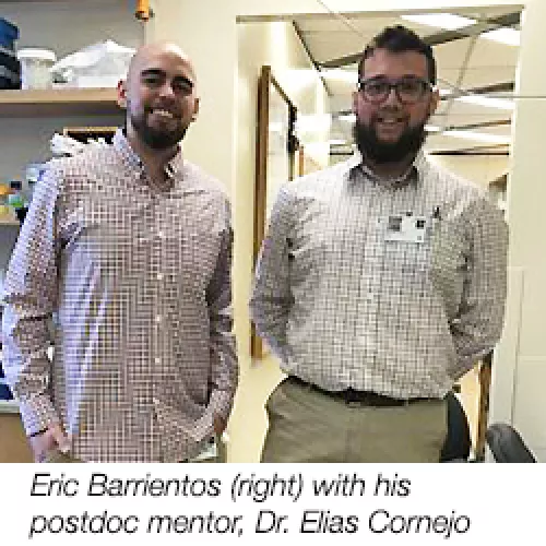 Dr. Elias Cornejo (left) and Eric Barrientos (right)