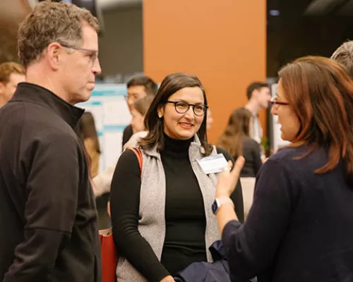 guests chat during the reception