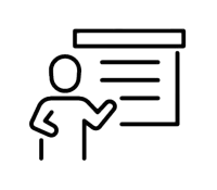 icon of person presenting