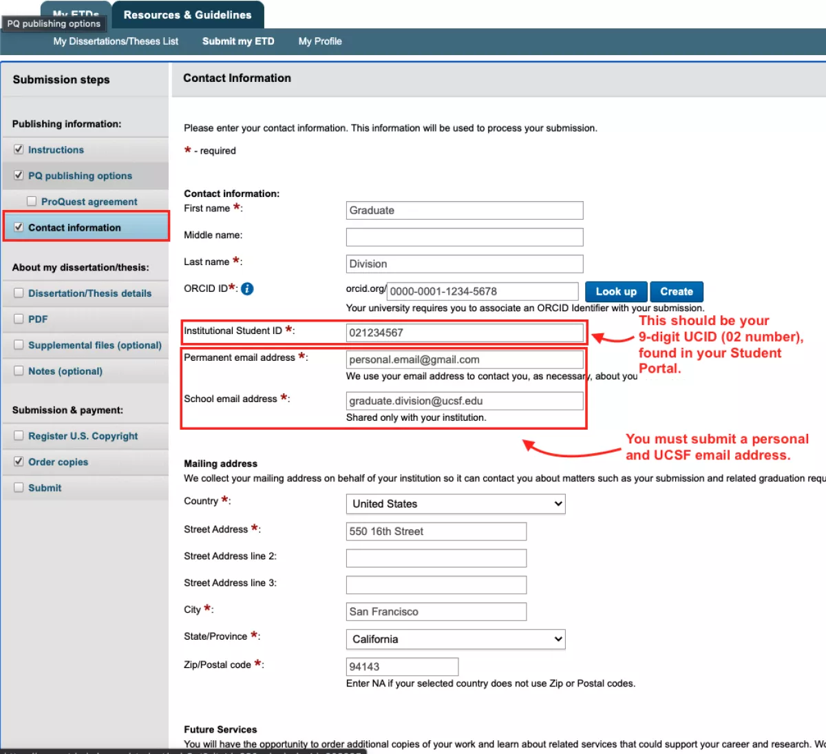 ProQuest - Contact Information