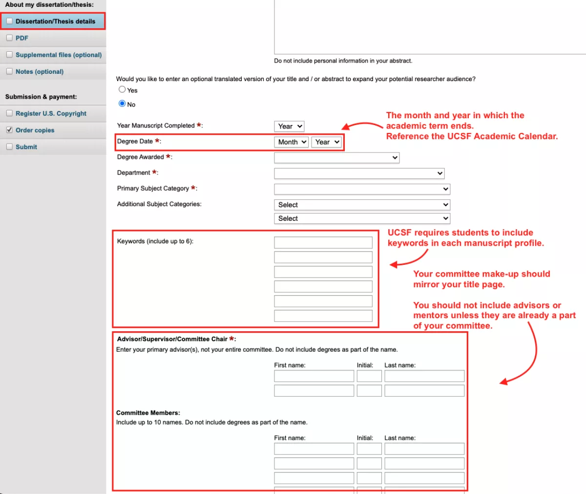 ProQuest - Manuscript Details