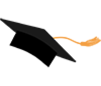 simple illustration of graduation mortarboard with tassel