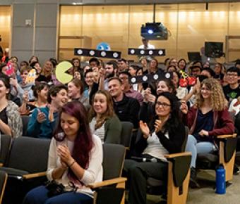 photo of audience members at 2019 UCSF Postdoc Slam