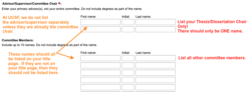 ProQuest committee member input